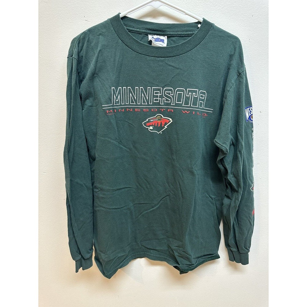 Vintage Minnesota Wilds Long Sleeve With Sleeve Graphic | Size Medium